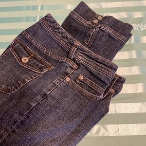Chico’s jean capris size 0 platinum stretch